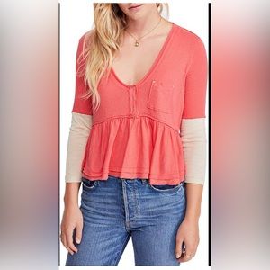 Free People Heart of mine shirt